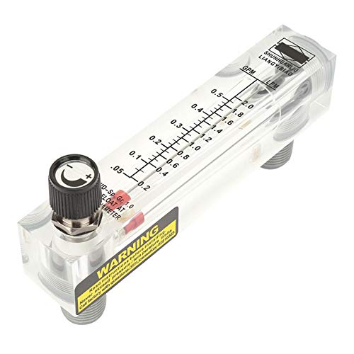 Air Gas Flow Meter, LZM-15T, 1.6-16 m3/h Flow Meter, Panel Air Gas Flow Type Flowmeter with Adjustable Control Valve for Gas/Oxygen/Air Flow Measurement