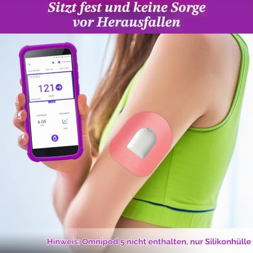 Omnipod 5 Silicone Protective Case, Shockproof Omnipod 5 PDM Case to Protect Your Omnipod 5 Pod Case Receiver from YOUSHARES (Purple) purple