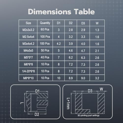 Vertical Heat Set Insert Tools Kit 200mm Working Height for 3D Printing 1