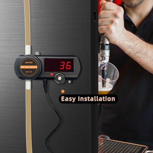 Digital Draft Beer Flow Meter, Beverage Filling Counter, flowmeter