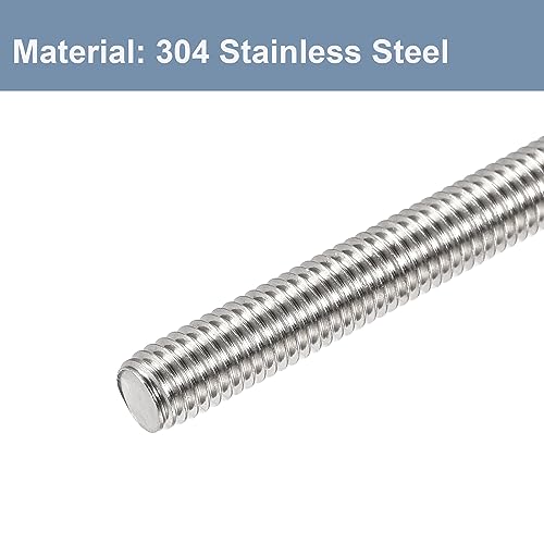 M24 x 250mm Fully Threaded Rod & Studs, 304 Stainless Steel Right Hand Threads Rods, M24-3 Thread Pitch for Anchor Bolts, Clamps, Hangers and U-Bolts 1 Pack M24 (1pcs)
