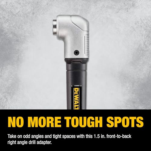 DEWALT Right Angle Attachment, Impact Ready (DWARA120) Black One Size