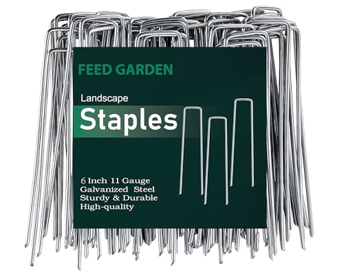 120 Pack Landscape Staples and 500 Pack Galvanized Landscape Staples