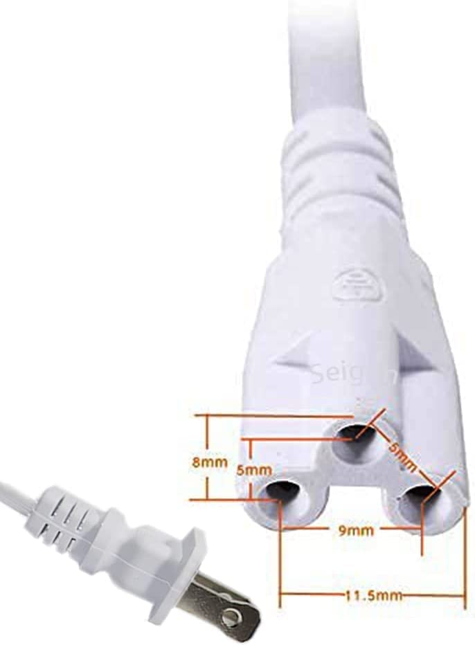 T5 T8 LED Tube Power Extension Cable with On/Off Switch,LED T5/T8 Light Tube Integrated LED Light Fixture Extension Cable Wire (6FT/1.8M) (10) 10