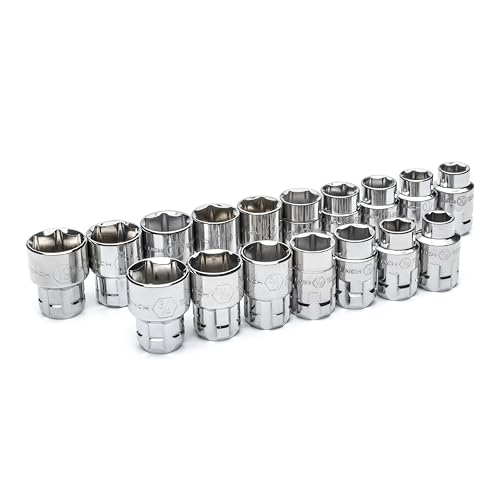 GEARWRENCH 21 Pc. 3/8" Drive 6 Pt. Pass-Thru™ Tool Set, SAE/Metric - 8921 0 21-piece kit