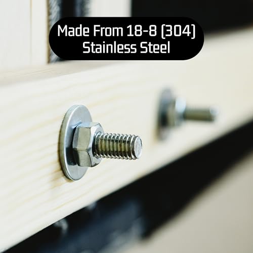 Bolt Dropper 1/2" Flat Washer, 1-1/4" Outside Diameter (100 Pack)- Choose Size, 18-8 (304) Stainless Steel 1/2" x 1-1/4" - 100 pcs