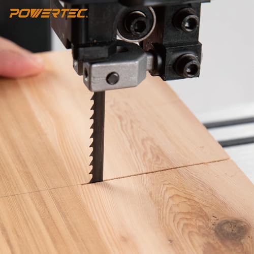 POWERTEC 59-1/2 Inch Bandsaw Blades Assortment w/ 9 Inch Band Saw Tires, Band Saw Blades 3PK with 9" x 1/2" x 5/32" Bandsaw Tires 2PK, Band Saw Accessories for Delta, Craftsman, Grizzly & Shop Fox 59-1/2 Inch Assortment w/ 9" Tires