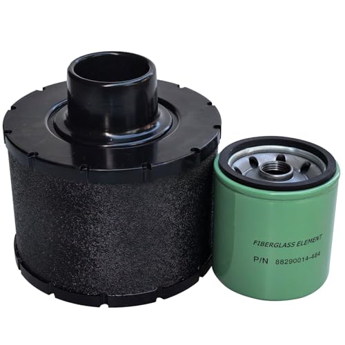 88290014-485 Air Filter 88290014-484 Oil Filter Kit Compatible with Air Compressor Maintenance