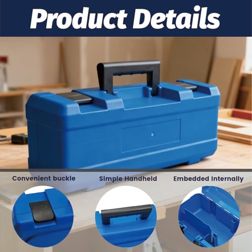 Tool Box Carry Case for Hot Air Plastic Welder, Lockable Storage Toolbox Hard Plastic Empty Case