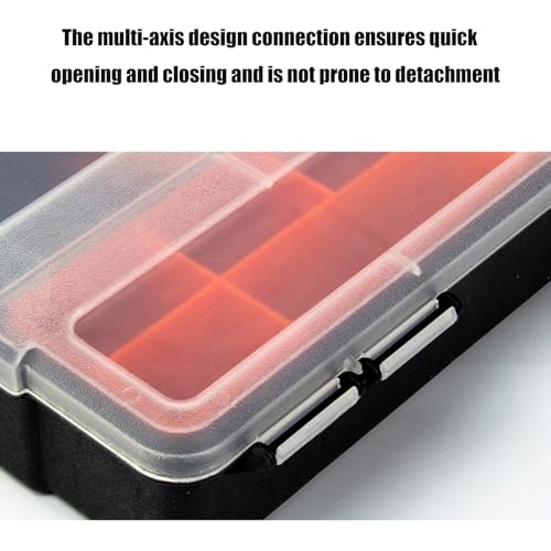 Transparent Tool Organizers Boxes Adjustable Compartments Secure Latches Ergonomic Handle for Hardware Accessori C