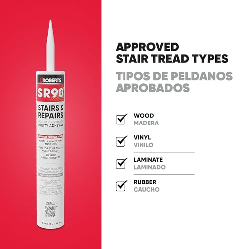 ROBERTS SR90 Stairs & Repairs High-Performance Utility Adhesive - 29 oz. Tube