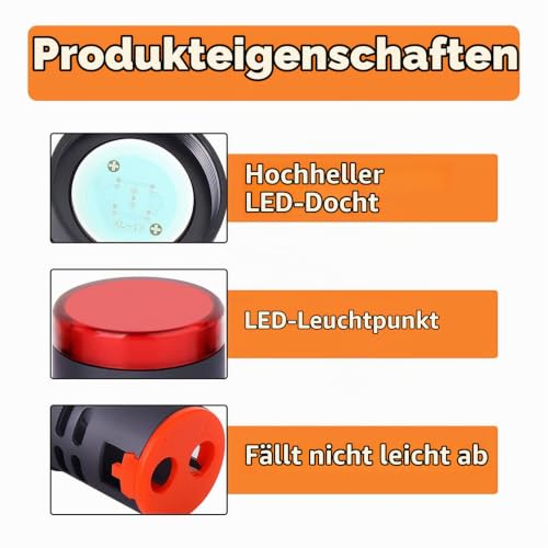GTIWUNG Pack of 10 AC DC 24V Energy-Saving LED Indicator Signal Light, LED Indicator Light, Control Light, 22mm Thread