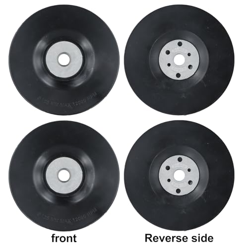 Pack of 2 Fibre Discs 125 mm Sanding Discs Angle Grinder Sanding Disc Grinding Attachment for Angle Grinders Compatible with Grinders and Grinders with an Inner Diameter of 14 mm
