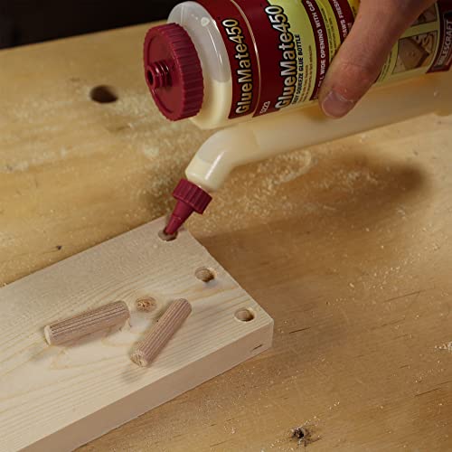 Titebond III Ultimate Wood Glue, 16-Ounces #1414 & Milescraft 5223 Glue Mate 450-15oz. (450ml) Precision Wood Glue Bottle 16 Ounce Wood Glue + Glue Mate 450-15oz.