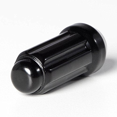 Circuit Performance 9/16" Black Closed End 6 Spline Security Acorn Lug Nuts Cone Seat Forged Steel (24 Pieces + Tool) 24 Lug Nuts