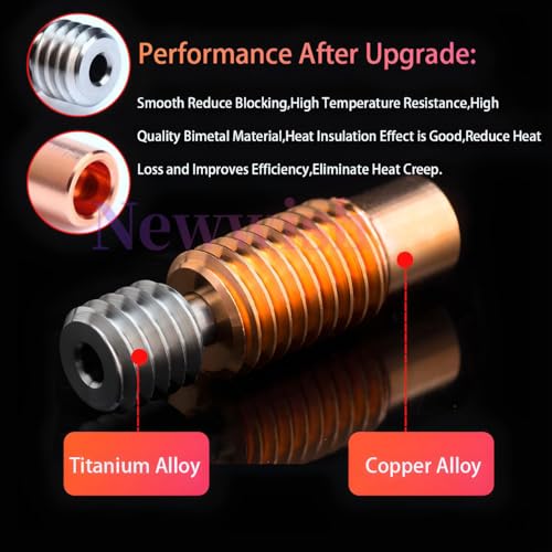 V6 All Metal Hotend Kit,Prusa i3 MK3S+,MK3,MK2.5,MK2S 3D Printer Hotend,Upgrade V6 Bi-Metal Heatbreak,V6 Brass Nozzle 0.4mm,Heater Block Aluminum,Heatsink for V6 Hotend. V6 All Metal Hotend Brass Nozzle Kit