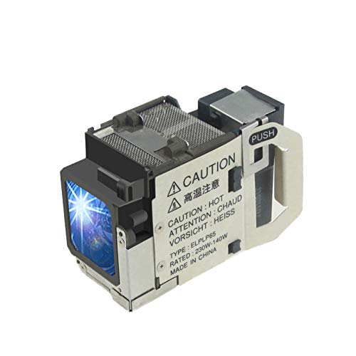V13H010L65 Replacement Lamp Bulb with Housing for Epson for ELPLP65 EB-1750 EB-1751 EB-1760W EB-1761W EB-1770W EB-1771W EB-1775W EB-1776W Powerlite 1750 1751 1760W 1761W 1770W 1771W 1775W 1776W