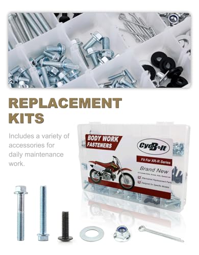250 PCS Dirt Bike Body Bolt Set Fit for XR250R XR600R XR200R XR650R