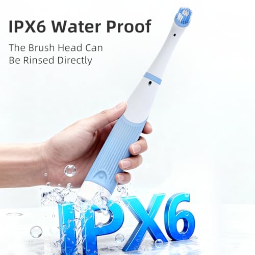 Electric Cleaning Brush 180 Days Battery Life,Cordless Electric Cleaning Brush with 3 Replaceable Brush Heads, Rechargeable Power Scrubber, IPX6 Waterproof for Bathroom, Tile & Kitchen