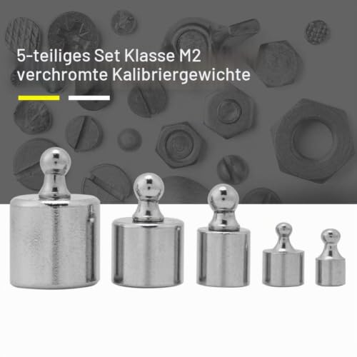 Calibration Weight Set Precision Calibration for Digital Scales Calibration in Laboratory and Home Walfront 1g, 2g, 5g, 10g, 20g Weight Test Set for Accurate Weight Measurement with Easy Handling