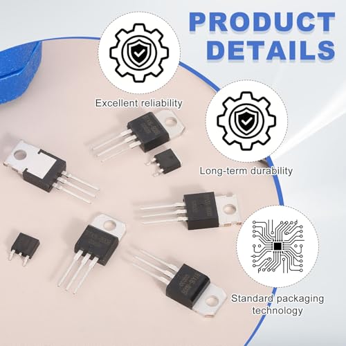 QUARKZMAN Pack of 5 Bidirectional Thyristor BT136S-600E TO-252 600V 4A Rail Silicon Controlled Rectifier for Electronic Instruments Smart Home Devices Drones