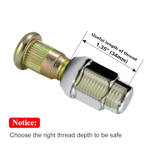 15735-04-20AM Chrome 1/2"-20 Bulge Acorn Lug Nut, 20 Pack