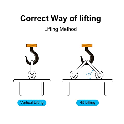 uxcell Lifting Eye Nut M16 Female Thread C15 Carbon Steel Round Shape for Rope Fitting Pack of 5