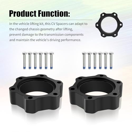 CV Spacers Fits 5-7.5" 4WD Lift 99-16 Chevy GMC 1500 Tahoe Suburban