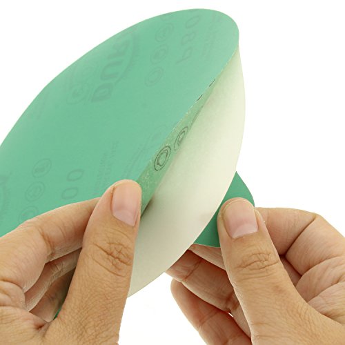 Dura-Gold 6" Green Film PSA Sanding Discs - 80 Grit & 6" PSA DA Sander Backing Pad