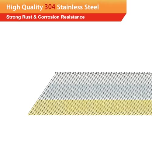 15 Gauge Angled Finish Nails,304 Stainless Steel,1-1/4":1500pcs 1-1/4"---1500pcs