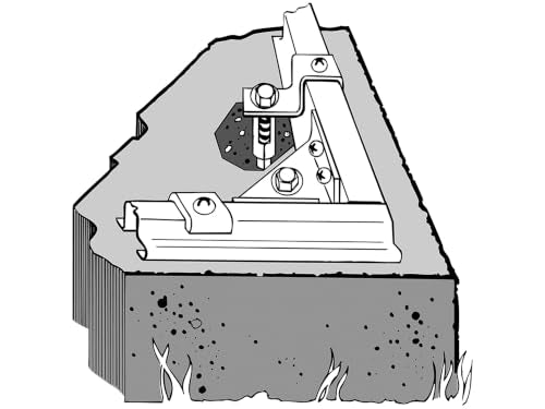 Arrow Grey Concrete Anchor (Clips and Shields)