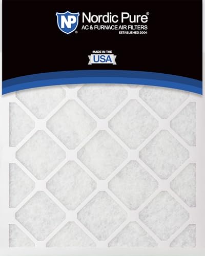 Nordic Pure 16x30x1 Poly Green MERV 6 Pleated AC Furnace Air Filters 2 Pack MERV 6 Poly Green