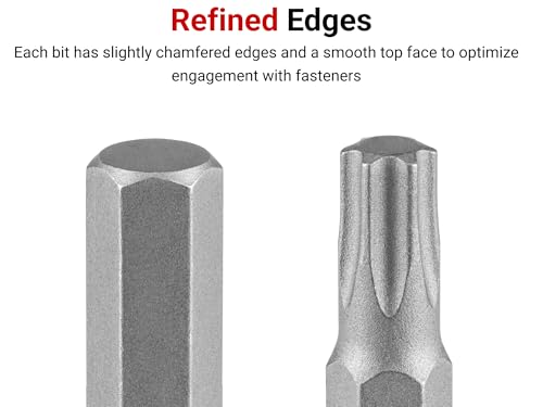 TEKTON 3/8 Inch Drive Long Torx Bit Socket Set, 12-Piece (T10-T60) | SHB91305 12-Piece (T10-T60)