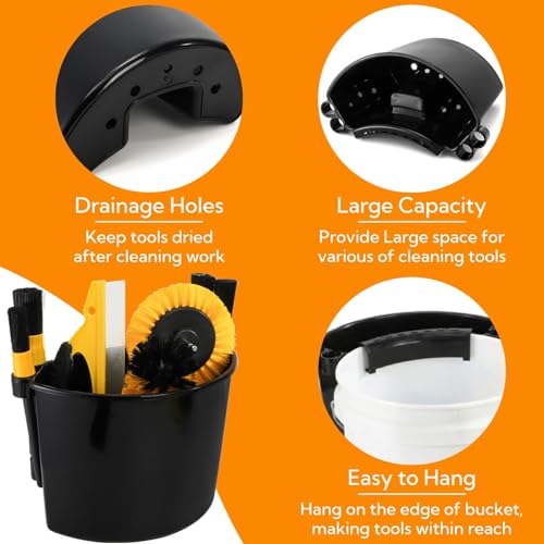 4 Pieces Detailing Bucket Organizer, Portable Bucket Tool Caddy