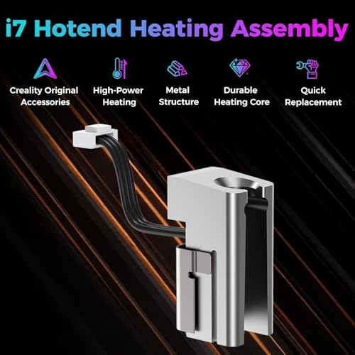 Creality Official SPARKX i7 Hotend Heating Assembly, Original 50W High-Power Heater for 300°C High-Temperature Printing, Quick-Swap Modular Design for Creality SPARKX i7 3D Printer Hot-end heating assembly