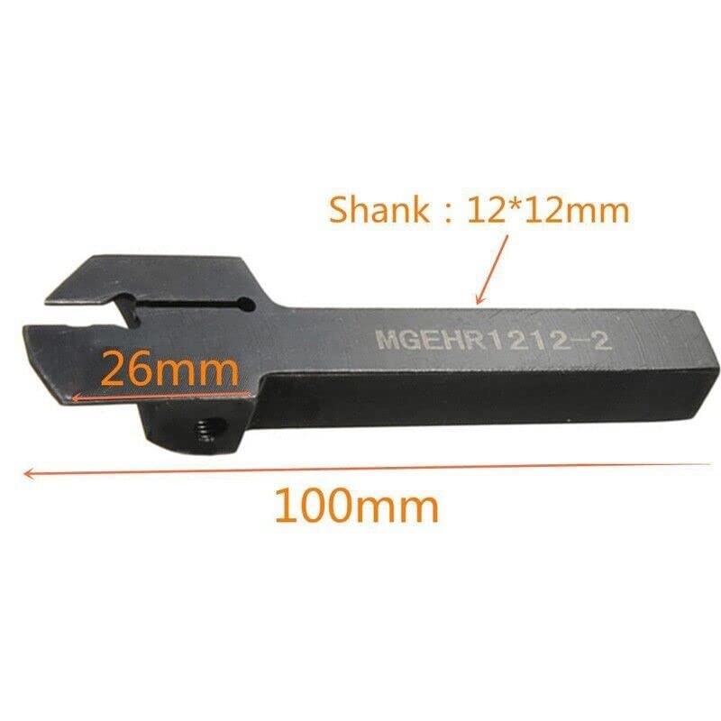 Maizoon CNC Lathe Turning Tool Holder MGEHR1212-2 12 x 100mm Boring Bar + 10pcs MGMN200-G Carbide Insert High Hardness Cutter DZ10