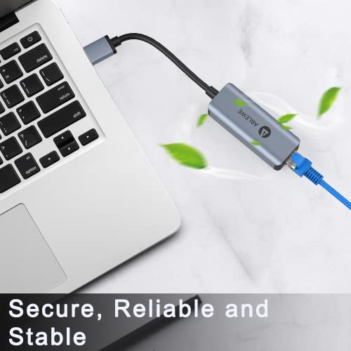 Vilcome USB 3.0 to 100/1000 Gigabit Ethernet LAN Network Adapter, Driver Free RJ45 Internet Adapter Compatible with MacBook Surface Pro Laptop PC