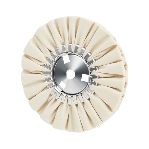 8" White Airway Buffing Wheel with Buffing Polishing Cutting Compounds