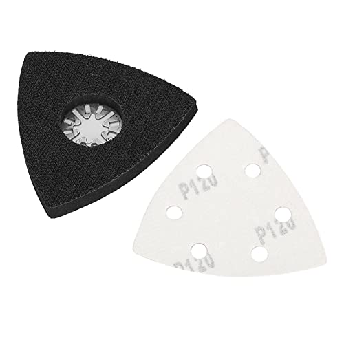 Pack of 101 Delta Sandpaper Triangular Sander, Sanding Pads Multi Sander, Sanding Set for Oscillating Multi Tool Cutting Cutter Pad