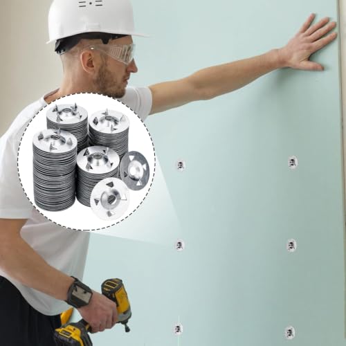 AccEncyc 600 Pcs Foam Board Fasteners Washers for Installation of Foam Board Panels 1-1/8 Inch Metal Washers for Fixing Fastening Installation