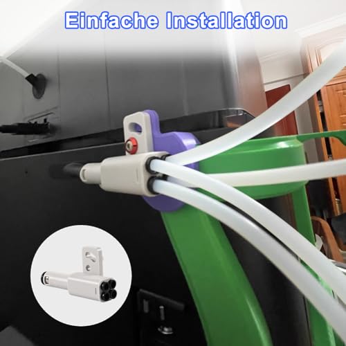 4-in-1 PTFE Adapter for Bambu Lab Expansion Port for 4 Feed Modules & AMS - Multimaterial Support (TPU 95A/PET-CF) - Compatible with X1/P1 Series 3D Printers (X1C, X1E, P1S, P1P)