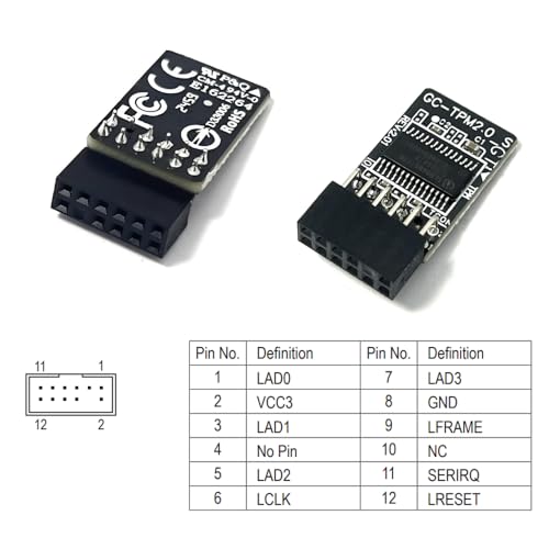Gintai TPM 2.0 LPC Module 12pin for Gigabyte Motherboard GC-TPM2.0_S Infineon SLB9665