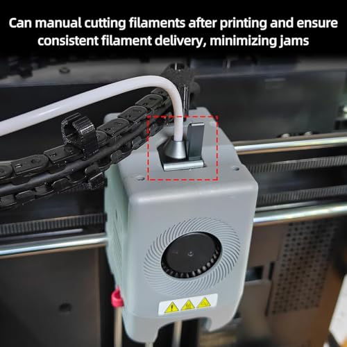 Upgrade Filament Cutter for Adventuer 5M/ 5M Pro: All-Metal AD5M Extruder Head Cutter Module for Fast and Accurate Consumable Cutting 3D Printer Accessories