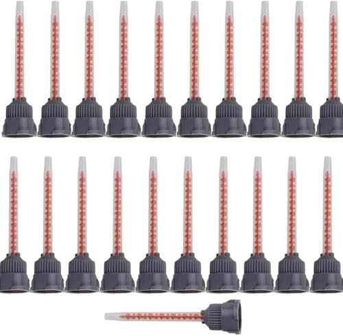 20 Pieces Blue Static Mixing Nozzles Mixer Tip and 21 Pieces Red Mixing Nozzles Tips 10:1 Ratio