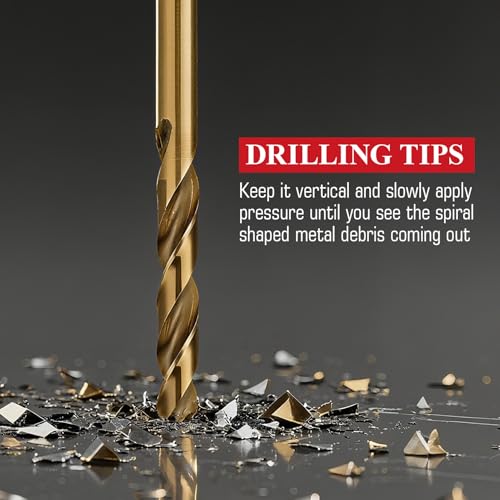29pcs Cobalt Drill Bit Set (1/16"-1/2") M35 HSS Jobber Length Cobalt Drill-29pcs