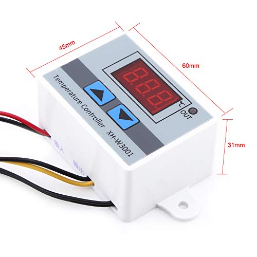 Digital thermostat, 220V, temperature controller, control of cooling and heating thermostat switch with sensor, -50 °C to 110 ℃