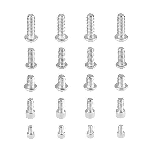 CAMVATE 1/4"-20 Stainless Steel Screw Pack + Crab clamp + 360 Degree Swivel 1/4"-20 Mini Ball Head