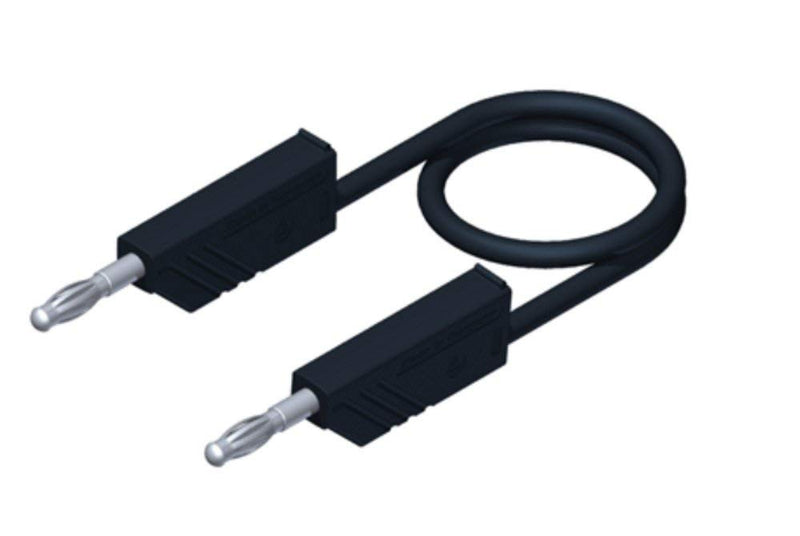 VELLEMAN - HMSET2 Hirschmann safety test lead set PMS 4 with test tips measuring leads lamellar plug 4mm, black / red 142921