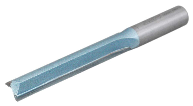 Accusize Industrial Tools Double Flute Extra Long Straight Carbide Tipped Router Bit, 1/2'' Diameter, 3'' Depth, 1/2'' Shank, 4.7'' Oal, 0021-0828 3" Flute Length