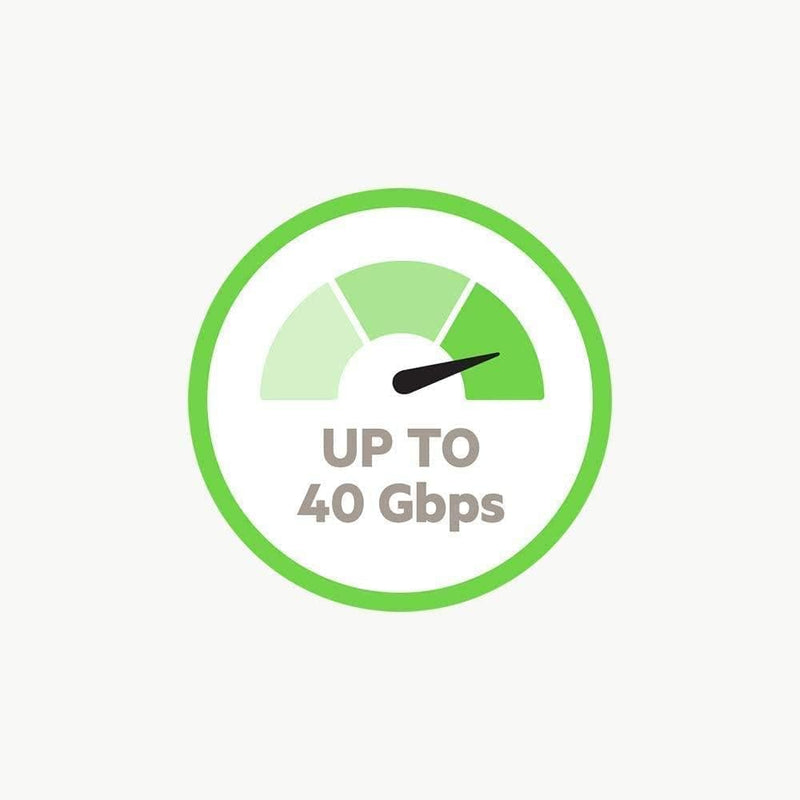 Belkin Thunderbolt 3 Cable (USB-C to USB-C) - Up to 100W Fast Charging, MacBook Air & Galaxy Compatible, 5K/Ultra HD, 2.6ft Black 2.6 FT